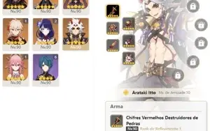 CONTA GENSHIN AR58 11 PERSONAGENS 5⭐5 ARMAS⭐