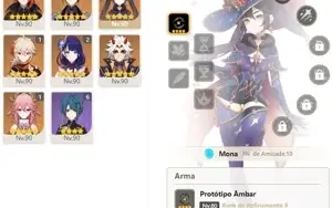 CONTA GENSHIN AR58 11 PERSONAGENS 5⭐5 ARMAS⭐