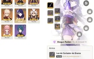 CONTA GENSHIN AR58 11 PERSONAGENS 5⭐5 ARMAS⭐