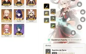 CONTA GENSHIN AR58 11 PERSONAGENS 5⭐5 ARMAS⭐