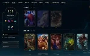 Conta de lol + 131 skins + troca de nome