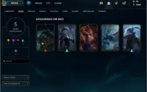 Conta League of Legends / Platina 1 Decay do Mestre