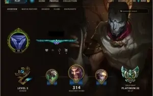 Conta LoL, Skins, Campeões, Plat 3, 200 + skins