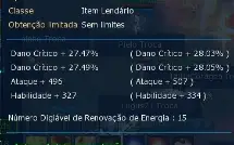 Conta com Susanoomon Shin 6/6 134.44% e outros - LADMO OMEGA