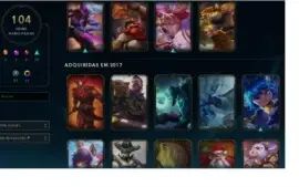 CONTA LOL MESTRE TODOS OS CHAMPIONS 100 SKINS