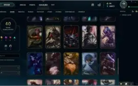 Conta Diamante 4, todos os champs e 40 skins!