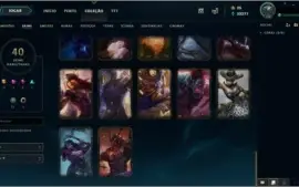 Conta Diamante 4, todos os champs e 40 skins!