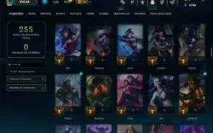 Bronze 1 com 140 Champs e 9 Skins