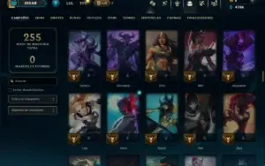 Bronze 1 com 140 Champs e 9 Skins