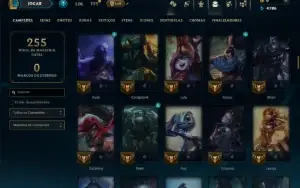 Bronze 1 com 140 Champs e 9 Skins