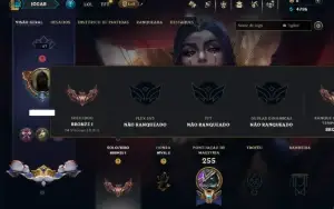 Bronze 1 com 140 Champs e 9 Skins