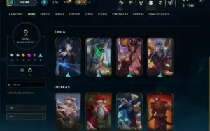 Bronze 1 com 140 Champs e 9 Skins