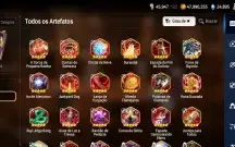 Conta de epic seven com 10 ML+ 27 k de gemas+ 1000 folhas