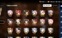 Conta de epic seven com 10 ML+ 27 k de gemas+ 1000 folhas