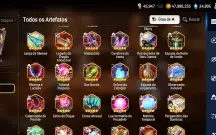 Conta de epic seven com 10 ML+ 27 k de gemas+ 1000 folhas