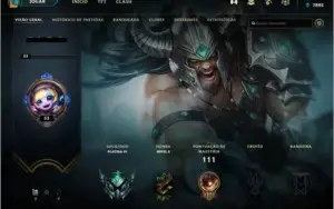 Conta LOL PLATINA 4