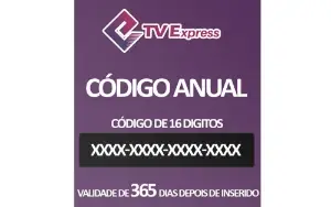 Tv Express Recarga Anual Brasil 365 dias Gift Card