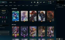 conta de lol desde 2014 - 902 skins mmr mestre