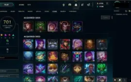conta de lol desde 2014 - 902 skins mmr mestre