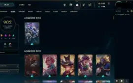 conta de lol desde 2014 - 902 skins mmr mestre