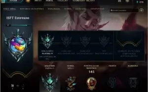 Conta LOL PLAT IV 42 champ lvl 57 por 60 Reais