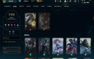 Prata 3 com TODOS os champs e 190 Skins ( ADC / MID )
