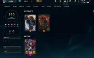 Prata 3 com TODOS os champs e 190 Skins ( ADC / MID )
