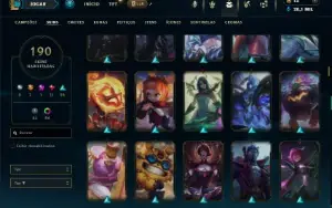 Prata 3 com TODOS os champs e 190 Skins ( ADC / MID )