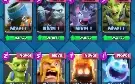 clash royale, com gema infinito,todas cartas