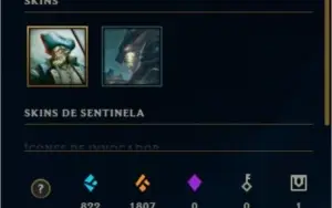 CONTA PLATINA 4 - VARIAS SKINS