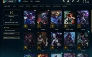 Conta ouro 2 com 25 Champs 3 Skins + 4 Fragmentos