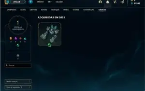 Conta ouro 2 com 25 Champs 3 Skins + 4 Fragmentos