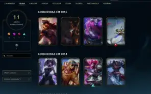 Conta Lol com Elise Vitoriosa+ Morgana Vitoriosa+ Sivir Vito