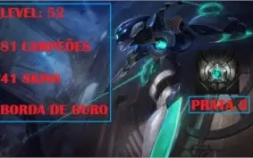 Conta Lol - Prata 3 com 41 Skins e 81 Campeões!