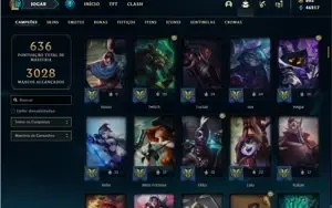 Conta ouro 2 com TODOS os champs e 248 Skins ( Nivel 681 )