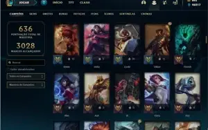 Conta ouro 2 com TODOS os champs e 248 Skins ( Nivel 681 )