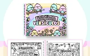 Livro de colorir PDF - Versículos fofinhos para imprimir
