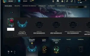 Platina 4 com 35 Champs e 7 Skins