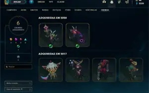 Conta Ouro 4 com 130 Champs e 105 Skins