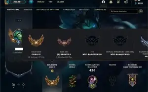Conta Ouro 4 com 130 Champs e 105 Skins