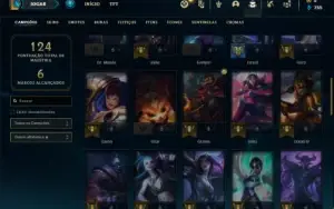Conta ouro 3 com 55 Champs e 21 Skins