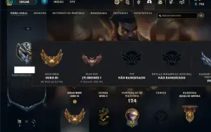Conta ouro 3 com 55 Champs e 21 Skins