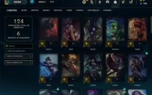 Conta ouro 3 com 55 Champs e 21 Skins