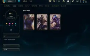 Conta ouro 3 com 55 Champs e 21 Skins