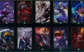 lol Diamante IV, todos os champs, 116 skins