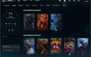 CONTA LEAGUE OF LEGENDS Level 80