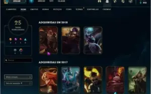 CONTA LEAGUE OF LEGENDS Level 80