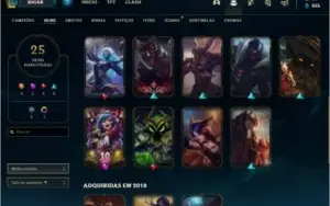 CONTA LEAGUE OF LEGENDS Level 80