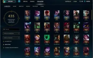 Conta de LoL - 73 skins / Borda de Platina