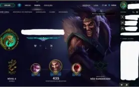 Conta de LoL - 73 skins / Borda de Platina